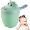 Générique di risciacquo da bagno per neonato, Ippopotamo divertente per risciacquo shampoo, capelli e corpo, accessorio da bagno sicuro e pratico, per bambini, bagno