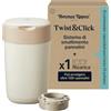 Tommee Tippee Mangiapannolini Twist & Click, + 1 Ricarica da 10,5 m, Crema