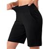 Aseniza Pantaloncini Sportivi Donna Hot Pants itness Modellanti a Compressione Pantaloncino Aderente ad Asciugatura Rapida per Sollevamento Glute