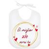 La Ruotante Bavaglino miglior zio amore cocco leggere bavetta regalo nascita
