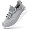 FitVille Scarpe da Camminata Donna Pianta Larga Leggere Sneakers Ginnastica Sportive Comode Scarpe da Passeggio Fitness Ammortizzate