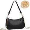 Aucuu Borsa a Tracolla da Donna Piccola, Borsa a Spalla Donna in Pelle PU, Pochette con Catena, Borsello Hobo, Borse da Ascella Retrò, Elegante Borsetta Tracolla, per Feste Shopping