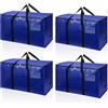 Cozary 94L Borsa Portaoggetti Grande, 4 Pezzi Impermeabile Borse Trasloco per Vestiti con Cerniera e Maniglia, Pieghevole Scatole Armadio per Vestiti, Piumoni,Trapunte