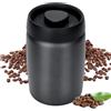 Cozary Barattolo Ermetico in Acciaio Inox 1.2L per Caffè e Spezie (Nero)