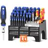 SORAKO Set di Cacciaviti Professionali 118 Pezzi, con Cricchetto | Incluso cacciavite a cricchetto, punte di precisione, isolati e tester. Ideale per casa e ufficio.