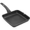 BRA Efficient | Bistecchiera 22 cm, alluminio fuso | Antiaderente, adatta per induzione, Senza PFOA, Nero