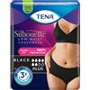 TENA Silhouette Noir, mutandine assorbenti a vita bassa L 10 pz Slip per l'incontinenza