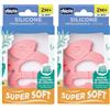 Chicco Massaggiagengive Soft Iguana con Setole Morbide 2M+ Rosa 2x1 St