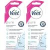 Veet Pure Strisce Depilatorie Viso 2x1 St