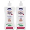 Chicco Baby Moments Latte Corpo Sensitive Leggero 500 Ml 2x500 ml Lozione per il corpo