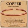 Aretas Bracciale in rame, regalo per uomo e donna, 100% puro rame, gioiello da uomo, regalo di compleanno e anniversario per padre, figlio, marito, amici.