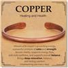 Aretas Bracciale in rame, regalo per uomo e donna, 100% puro rame, gioiello da uomo, regalo di compleanno e anniversario per padre, figlio, marito, amici.