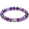 Generico ALCHIMIA - Bracciale Zen con Buddha e Pietre Naturali Vere - Elegante, Anallergico, Nickel Free Energia Positiva Protezione