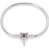 LIGHTDOG 925 Bracciale a catena di serpenti in argento Adatto per l'Europa Bracciale con ciondolo Perline Bracciale in argento Sterling Regali da donna per le persone care