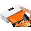 WixbFyn Mini sigillatore ricaricabile con display LED per conservazione alimentare | 6 livelli regolabili, corpo portatile, taglierina integrata, base magnetica, adatto a tutti sacchetti plastica domestici