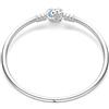 LIGHTDOG 925 Bracciale a catena di serpenti in argento Adatto per l'Europa Bracciale con ciondolo Perline Bracciale in argento Sterling Regali da donna per le persone care