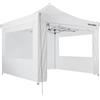 tectake® Gazebo Pieghevole da Giardino in Alluminio 3 x 3 m, Impermeabile | 4 Pannelli Laterali, Protezione UV 40+, Altezza Regolabile, Corde di Tensionamento, Picchetti, Sacca da Trasporto, Bianco