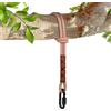 Vicloon Corda per Altalena, 150 cm Corda Altalena con Gancio Resistente, Contiene Fino a 200 kg, Set di Fissaggio per Campeggio All'Aperto, Amaca, Altalene, Marrone