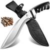 Purple Dragon Coltello Full Tang Carbonio Lama Curva Antiscivolo Fod. Pelle | Full tang carbonio, lama curva, manico antiscivolo drenante, fodero pelle fissabile cintura, campeggio, lavori esterni