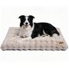 BingoPaw Cuccia Cane Extra Grande, Lavabile, 105x70x12cm, Beige | Cuscino per cani grandi in peluche 500 g/m², morbido e sfoderabile, imbottitura in schiuma, fondo antiscivolo
