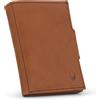DONBOLSO NextGen - Portafoglio Uomo in Pelle con Portamonete e Protezione RFID - Custodisce Fino a 11 Carte - Slim e Vintage - Marrone