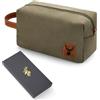 Jadive Borsa da Toilette da Uomo Beauty Case da Viaggio con Logo Cervo Regalo per Cacciatori Borsa in Tela Impermeabile e Scatola Regalo Nera per Natale Accessori Outdoor Arrampicata Escursionismo