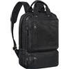 STILORD Trinity Spazioso Zaino Porta PC Pelle da 15,6 Pollici Vintage Borsa da Lavoro Uomo Grande Laptop Backpack Donna Vera Pelle Colore:nero