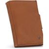 DONBOLSO NextGen - Portafoglio Uomo in Pelle con Portamonete e Protezione RFID - Custodisce Fino a 11 Carte - Slim e Vintage - Marrone