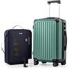 COOLIFE Valigetta sottovuoto, verde scuro, M, Set da 2 pezzi: 1 sacchetto sottovuoto (con pompa elettrica) + valigetta da 50,8 cm