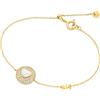 Michael Kors bracciale da Donna in ottone con chiusura ad anello a molla