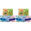Fria K-Beauty Kit 5 Maschere in Tessuto Biodegradabile Ispirate alla Skin Care Coreana, Adatte ad Ogni Tipo di Pelle, Effetto: Detox, Illuminante, Energizzante, Purificante e Idratante