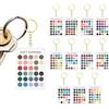 Generisch portachiavi portatile trasparente abbinato per | Set di 12 palette di colori estivi delicati per amanti della moda, abbigliamento e progetti artistici