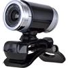 OUNONA Webcam USB 720p con Microfono, Clip Robusta, per Lezioni Online | Plastica Nera, 30fps e Cavo da 1, 5m, Telecamera da Tavolo per Laptop