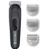 Braun Body Groomer Series 3 3350, rasoio per petto, ascelle, inguine e altro ancora, con pettini per lunghezza 3 mm e 5 mm, lavabile, 80 minuti di autonomia