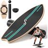 Sportneer Surfin Balance Board per adulti 8 in 1 - Balance board in legno per allenamento del core, surf, sci e riabilitazione - Sicura, antiscivolo, 200 kg