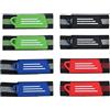 Rieoany Set di 8 fermagli per pantaloni da bicicletta, elastico per bicicletta, regolabile, per ciclismo, jogging, corsa