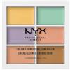 NYX Professional Makeup Palette Colour Correcting, Palette 6 Correttori per Correggere le Imperfezioni, Tonalità Cremose, Confezione da 1