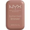NYX Professional Makeup Bronzer, Per un Look Abbronzato e Luminoso, Tenuta fino a 12h, Resiste alle Sbavature, No Transfer, Buttermelt, Tonalità: Deserve Butta, 5 g