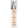 L'Oreal Paris L'Oréal Paris Fondotinta Liquido, Incarnato Uniforme e Illuminato, Finish Naturale, Per Tutti i Tipi di Pelle, Formula con Acido Ialuronico, Accord Parfait, Tonalità: 1R/C Rose Ivory, 30 ml