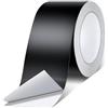 Cozary Nastro Nero Adesivo Alluminio 50mmx50m,Nastro Sigillante Impermeabile e Resistente al Calore per Condotti d'aria Alte Temperature,Isolamento e barriera al vapore per lavastoviglie, scarichi
