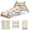 COSYLAND Triangolo Arrampicata per Bambini: Set 3 in 1 con Scivolo | Legno Multistrato, Pioli A Meno Di 8 cm, Scivolo Reversibile Pieghevole, Per Bambini In Cameretta