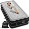 tectake® Materasso Gonfiabile AirDreams, Autogonfiabile con Pompa Elettrica, Singolo e Matrimoniale, Letto Gonfiabile, Viaggi e Campeggio, Comfort e Supporto, Facile da Trasportare - 200 x 101 x 44 cm