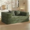 Vipbear Divano Letto 160cm, Divano Letto 2 Posti Componibile Boneless Couch | 5-in-1 Divano Letto Modulare Componibile, Divano Letto Matrimoniale Senza Struttura, Divano a Compressione Sottovuoto