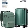 COOLIFE Ryanair Valigia Cabina 55x35x20 e EasyJet Bagaglio a mano 40x30x20 | PC+ABS Rigida, Lucchetto TSA,4 doppie ruote, scorrevole, resistente-per riunioni, viaggi d'affari, spostamenti pro&city break
