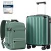 COOLIFE EasyJet Valigia Cabina 55x40x20 e Ryanair Bagaglio a mano 40x30x20 | PC+ABS Rigida, Lucchetto TSA, 4 doppie ruote, resistente, versatile - Ideale per priority, riunioni & affari, pratici