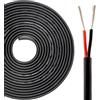 URCIANOW 24AWG 7 Metri Cavo Elettrico 0,5 mm² 2 Conduttori 24 Calibro Cavo Elettrico UL2464 24 AWGC Cavo in PVC a trefoli Filo di rame stagnato (Diametro del Filo: 3,1mm)…