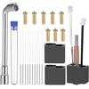 Fentar Kit Hotend per Anycubic Kobra 3 & 3 Combo, Testa di Stampa di Alta Precisione con 8 Ugelli in Ottone 0.4mm, 3 Calze in Silicone e 10 Aghi di Pulizia | Set Ricambio e Upgrade per Stampante 3D
