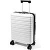 Lekesky Valigia Bagaglio a Mano 55x40x20, Trolley Cabina Rigido 40L TSA | Valigia rigida in ABS antigraffio, Beige, 4 ruote 360° rimovibili, 2,9 kg, conforme Ryanair EasyJet, viaggi brevi e weekend