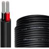 URCIANOW Cavo Rosso Nero Filo 20 AWG 10 Metri Cavo Elettrico 2x0,5 mm² 20 Gauge UL2464 Filo Elettrico 20 AWG Cordon PVC Ritorto Filo di Rame Stagnato per l'illuminazione a led, ecc