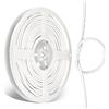 URCIANOW 15M Cavo Bipolare 2 Fili 0,3mm² 22AWG Bianco LED Flessibile Rame | Guaina in PVC, bipolare, conduttore in rame, per dispositivi di illuminazione